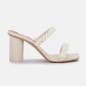 Dolce Vita - Noel Heels, Vanilla Pearls - Size 8